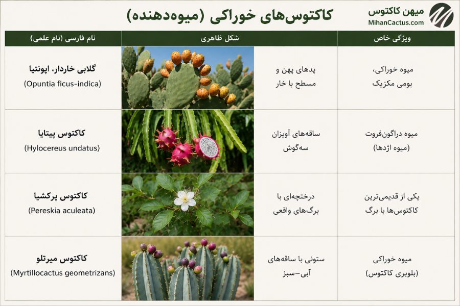 کاکتوسهای خوراکی (میوهدهنده)